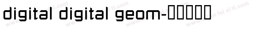 digital digital geom字体转换